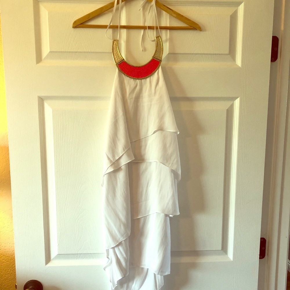 Guess White dress with accent piece